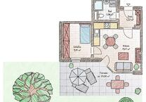 GartenWohnung - Singleappartment zu vermieten: komplett renoviert