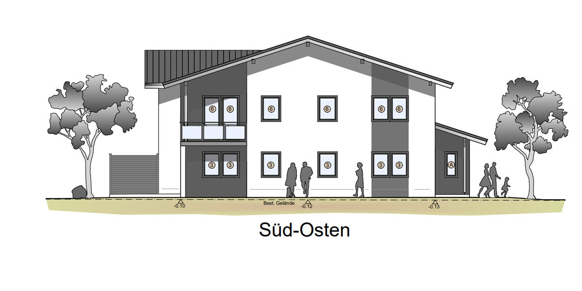 Neubau - sonnenverwöhnte, moderne KfW 55 Gartenwohnung mit Terrasse direkt in Cham zu verkaufen - Erdgeschoßwohnung Cham | Angebot:26857300