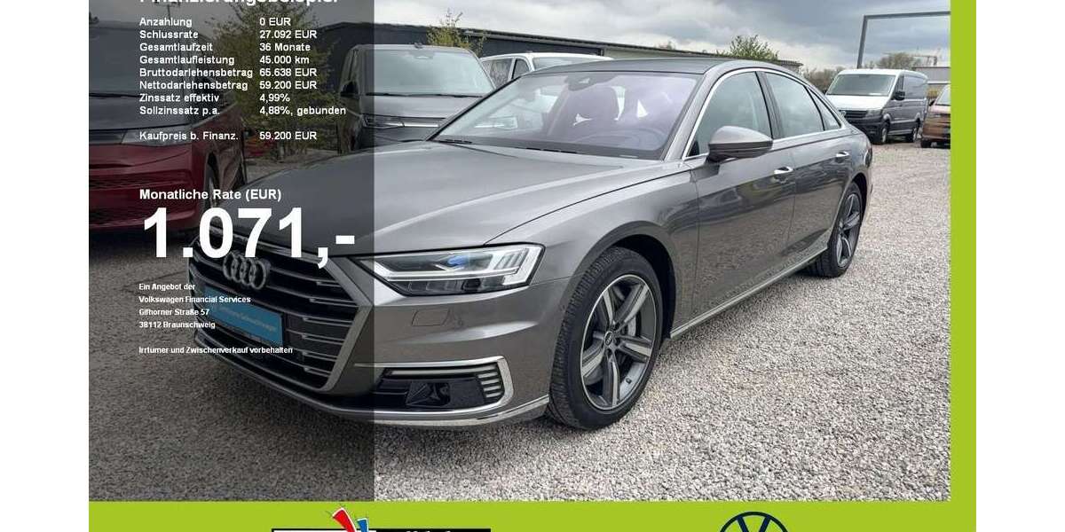 Audi A8 60.000 km 58.470 &euro; Mainburg 84048