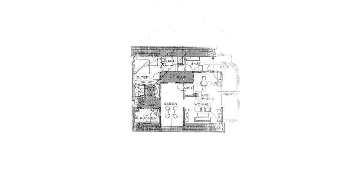 Dachgeschoßwohnung Creußen - 2.5 Zimmer, 97 m&sup2;, 873&euro; | Angebot:26237308