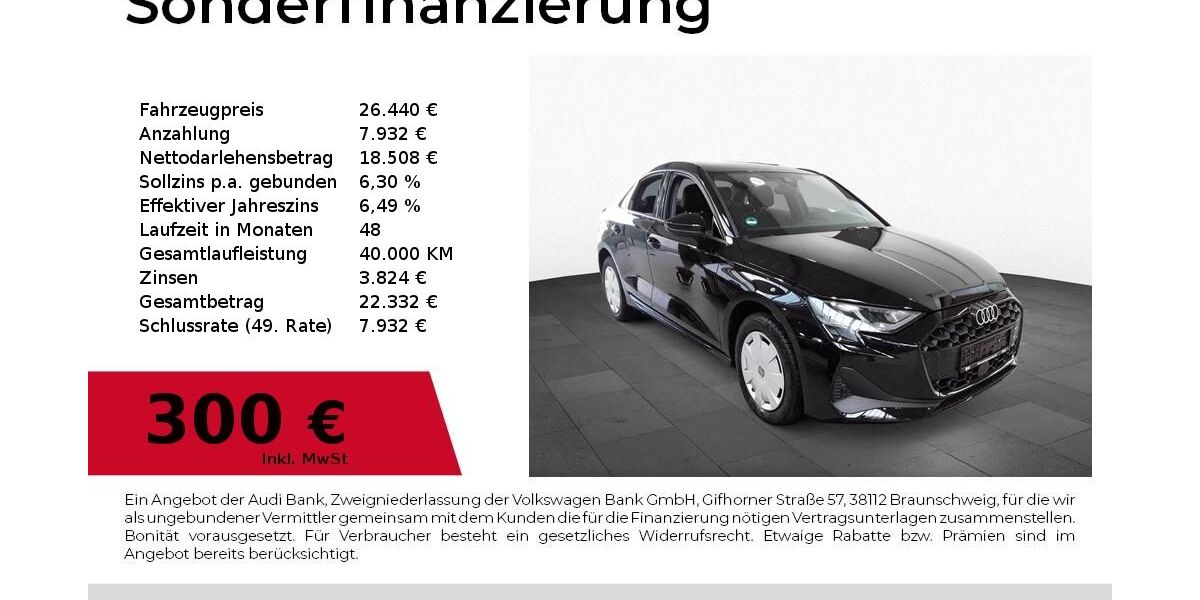 Audi A3 21.900 km 25.940 &euro; Nürnberg 90411