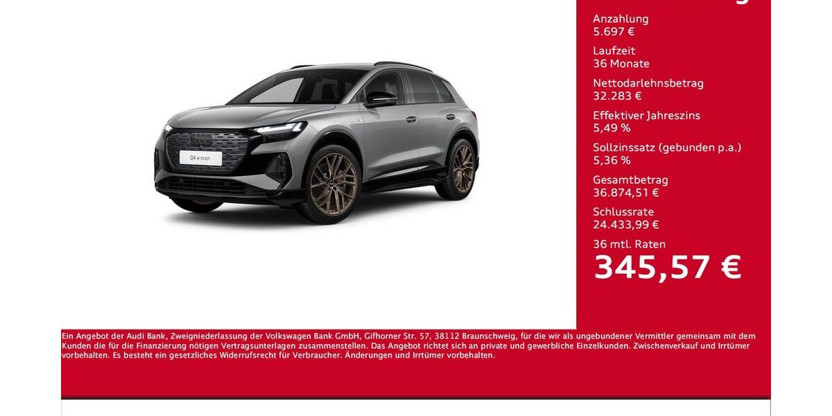 Audi Q4 e-tron 52.600 km 37.980 &euro; Halle 06122