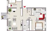 Etagenwohnung Heilsbronn - 3 Zimmer, 66 m&sup2;, 209.000&euro; | Angebot:26203713