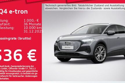 Audi Q4 e-tron 8.458 km 47.954 € München 81825