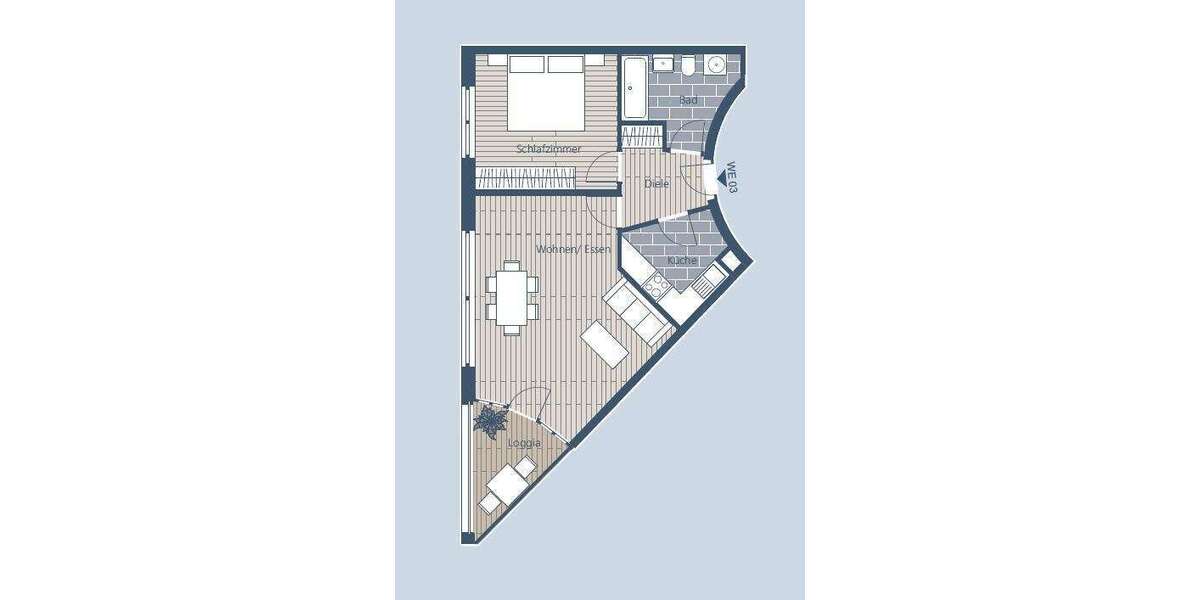 Etagenwohnung Leipzig Altwest - 2 Zimmer, 56 m&sup2;, 191.240&euro; | Angebot:26844690