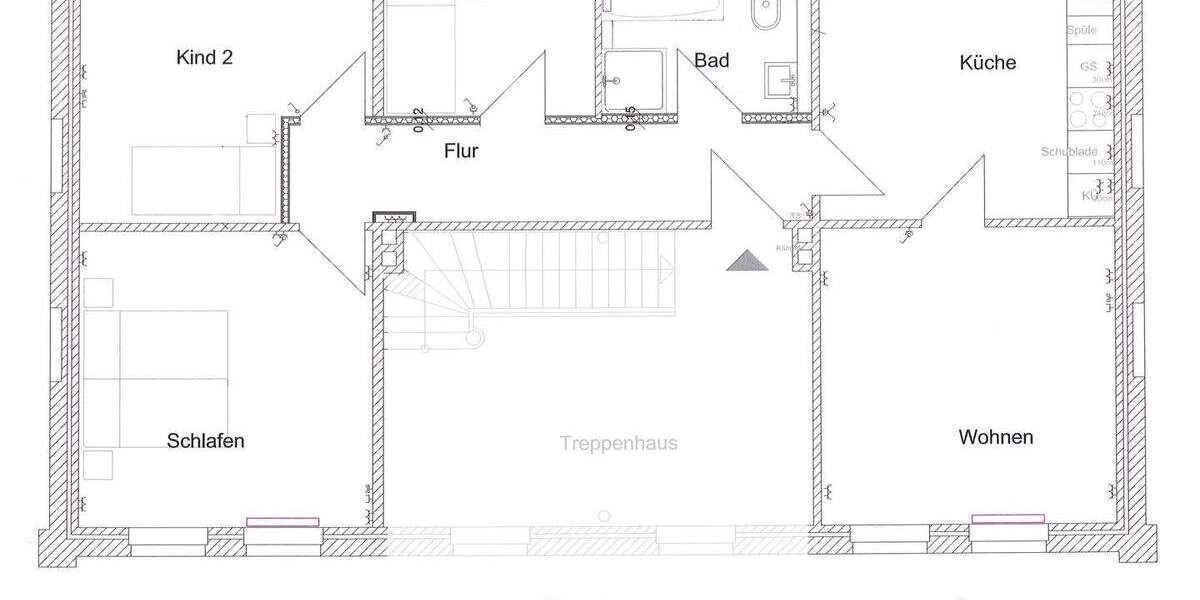 Etagenwohnung Geesthacht - 3 Zimmer, 83 m&sup2;, 916&euro; | Angebot:24907151