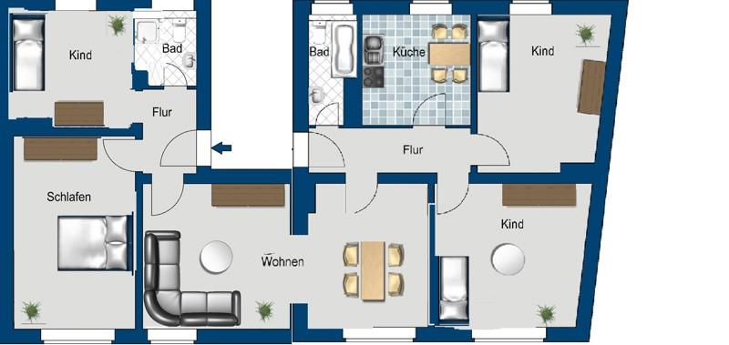 Wir schaffen Wohnraum für Familien mit viel Platzbedarf! 5 zimmer