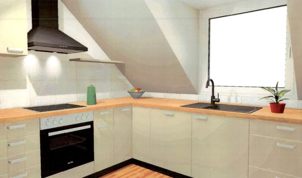 Helle, sonnige, moderne 3-Zimmer-Wohnung mit Einbauküche und Balkon 3 zimmer