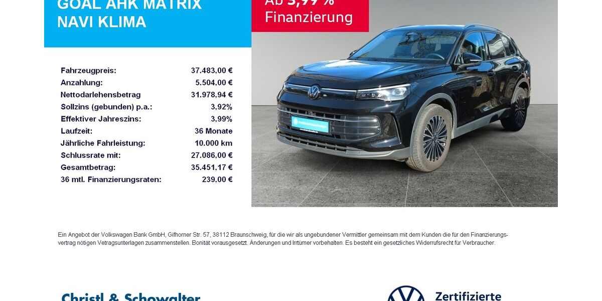 VW Tiguan 18.350 km 36.987 &euro; München 81476