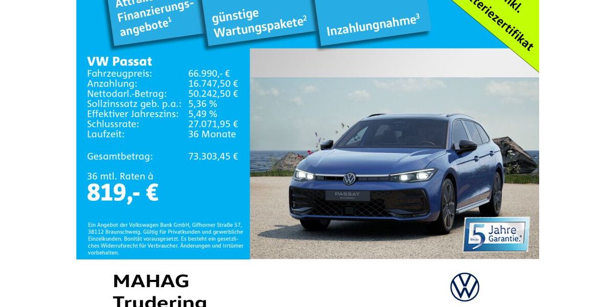VW Passat 3.000 km 75.490 &euro; München 81825