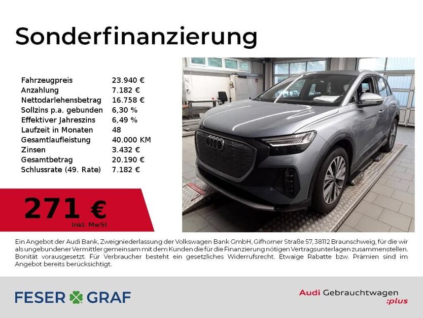 Audi Q4 e-tron 37.300 km 23.940 € Nürnberg 90411