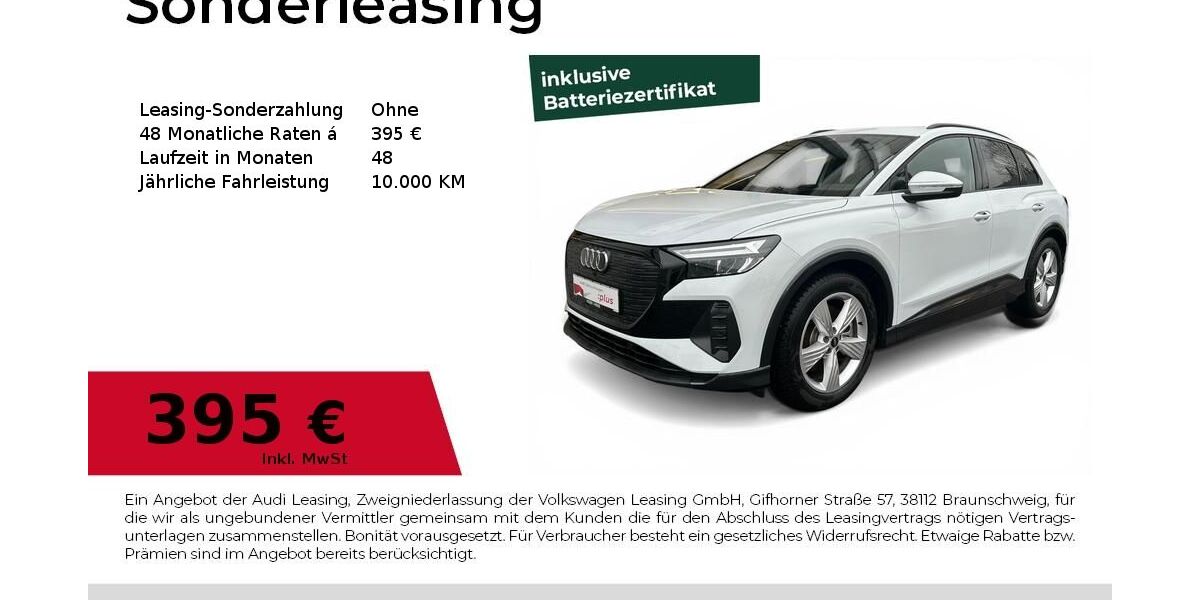 Audi Q4 7.841 km 42.990 &euro; Dessau-Roßlau 06844