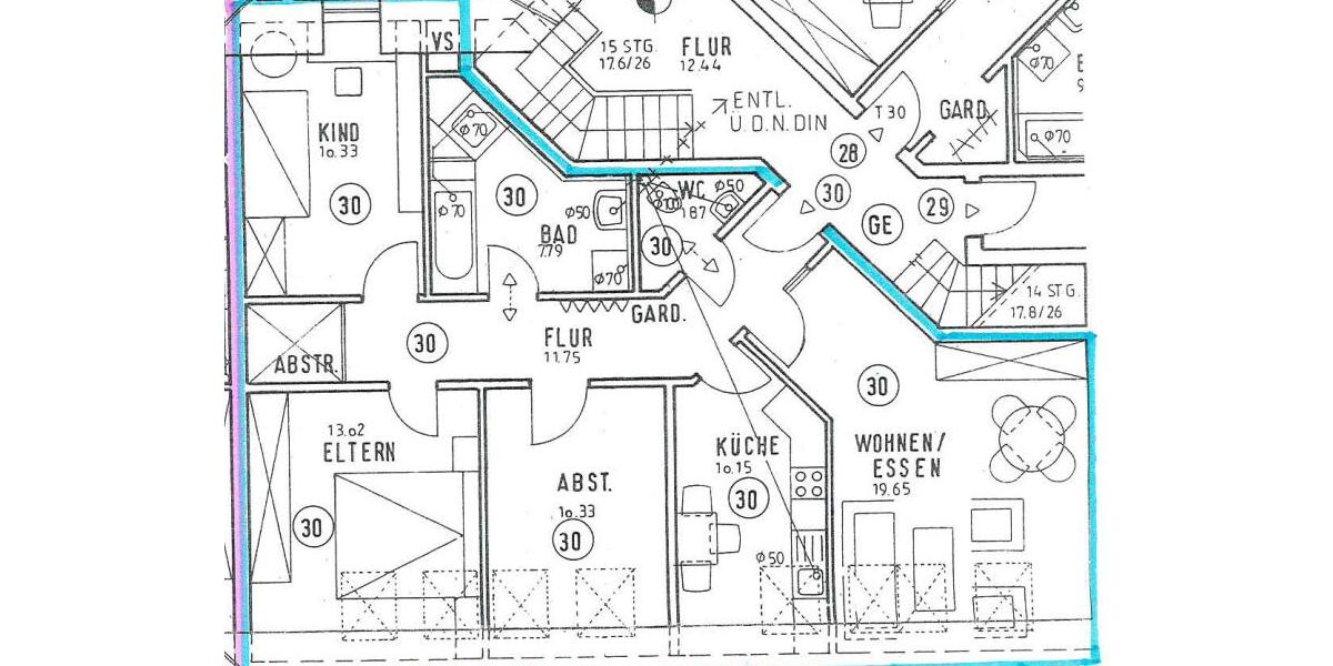 Dachgeschoßwohnung Fürstenau - 4 Zimmer, 85 m&sup2;, 511&euro; | Angebot:24862215