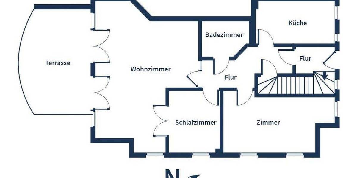 Etagenwohnung Bad Zwischenahn Helle - 2 Zimmer, 80 m&sup2;, 299.200&euro; | Angebot:26418065