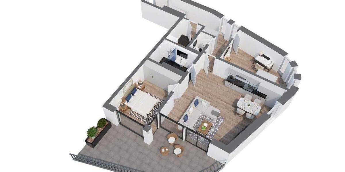 Etagenwohnung Laufenburg (Baden) Laufenburg - 3 Zimmer, 112 m&sup2;, 589.000&euro; | Angebot:26439374