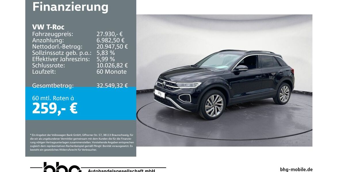 VW T-Roc 32.000 km 26.860 &euro; Mössingen 72116