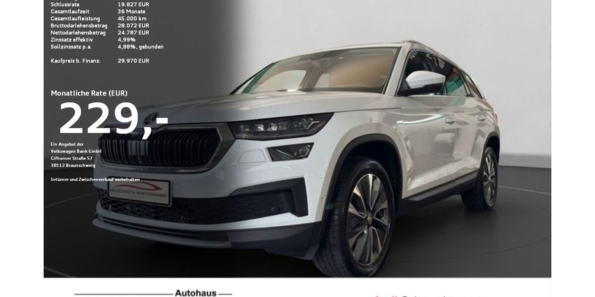 Skoda Kodiaq 56.486 km 29.670 &euro; Ravensburg 88214