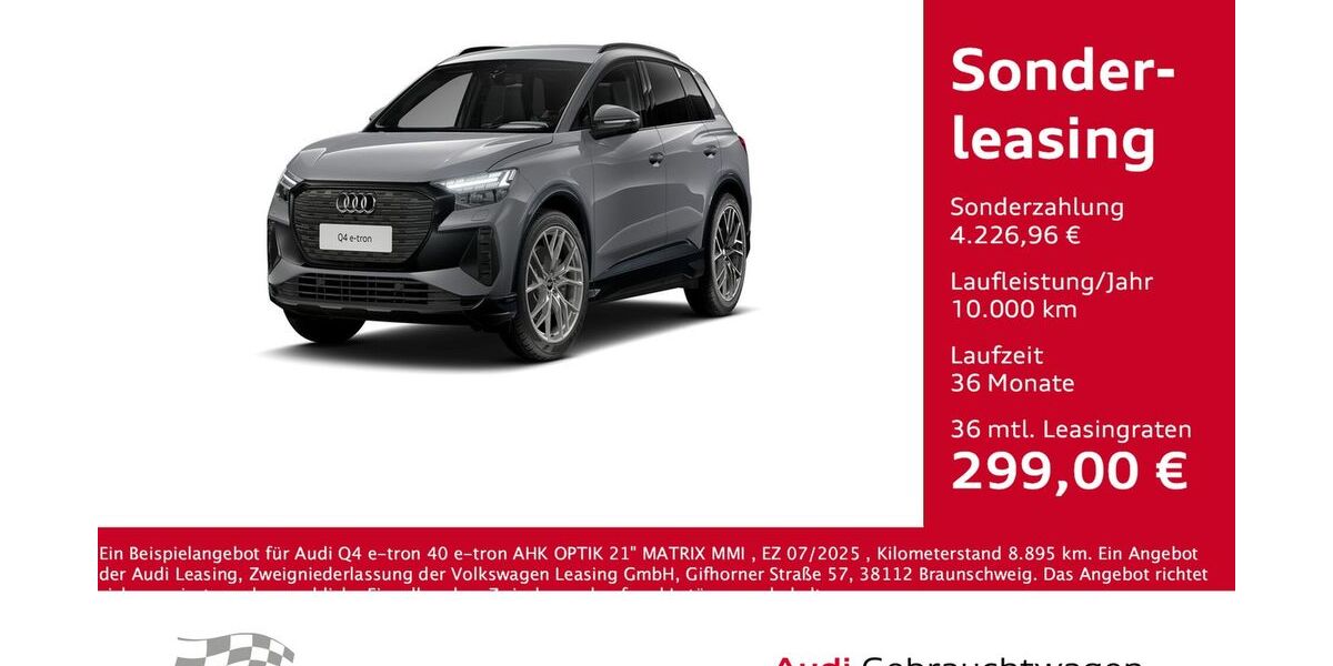 Audi Q4 e-tron 8.895 km 41.750 &euro; Bernsdorf 09337