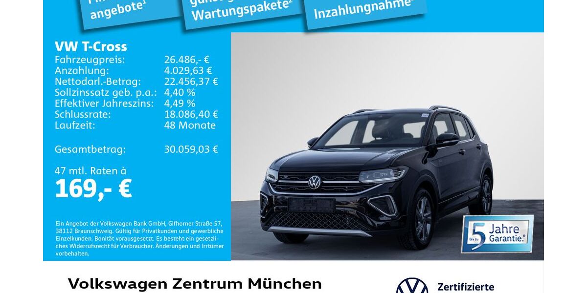 VW T-Cross 7.553 km 25.988 &euro; München 80687