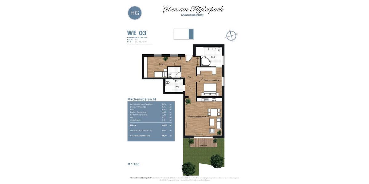 Erstbezug - eine helle Stadtwohnung mit eigenem Gartenanteil - 3- Augsburg Lechhausen | Angebot:21213836