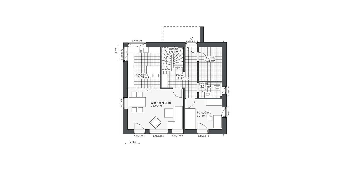 Einfamilienhaus Wuppertal Gemarkung Vohwinkel - 5 Zimmer, 136 m&sup2;, 1.999&euro; | Angebot:26665343