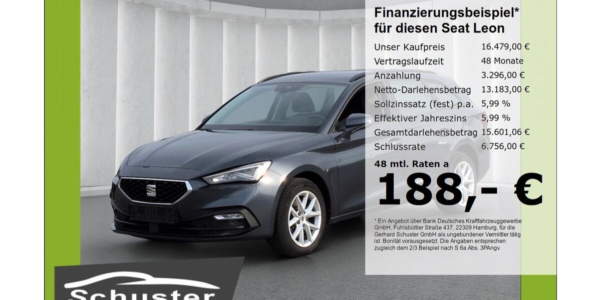 Seat Leon 104.187 km 16.479 &euro; Ruhstorf 94099
