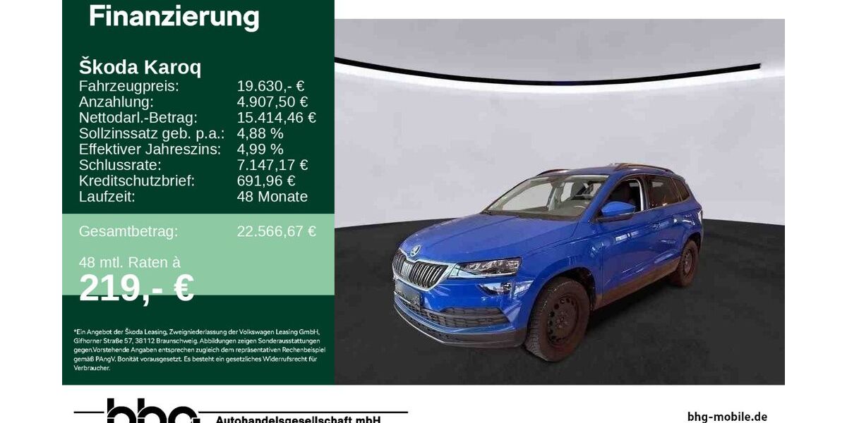 Skoda Karoq 63.708 km 19.630 &euro; Balingen 72336