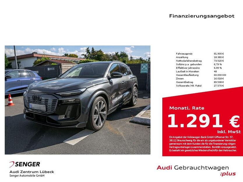 Audi Q6 e-tron 8.500 km 84.680 € Lübeck 23556