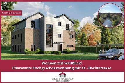 Exklusives Dachgeschoss mit Charme - 2-Zimmer-Wohnung mit großer Dachterrasse 2 zimmer