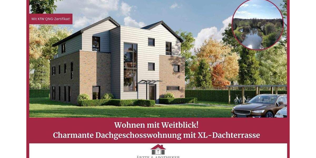 Exklusives Dachgeschoss mit Charme - 2-Zimmer-Wohnung mit großer Dachterrasse 2 zimmer