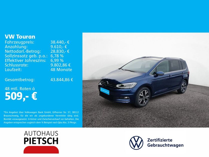 VW Touran 14.613 km 38.440 € Melle 49324