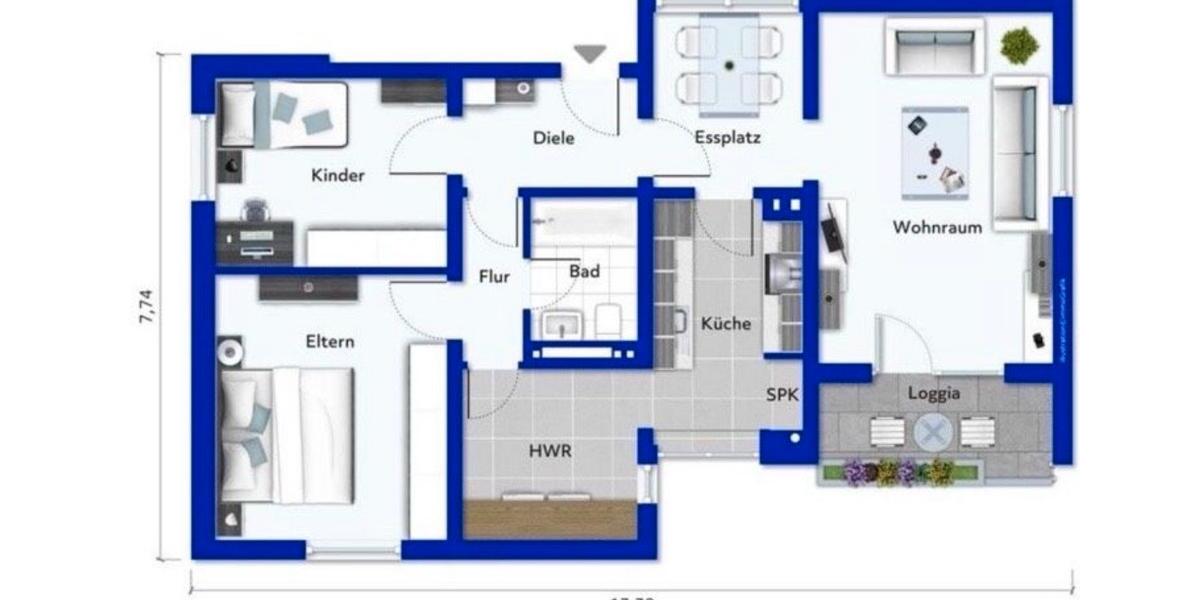 Etagenwohnung Merzig - 3.5 Zimmer, 72 m&sup2;, 149.000&euro; | Angebot:27077156