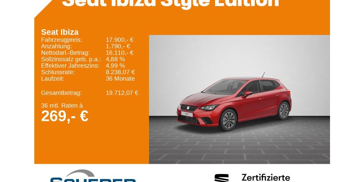 Seat Ibiza 22.448 km 17.900 &euro; Ludwigshafen 67063