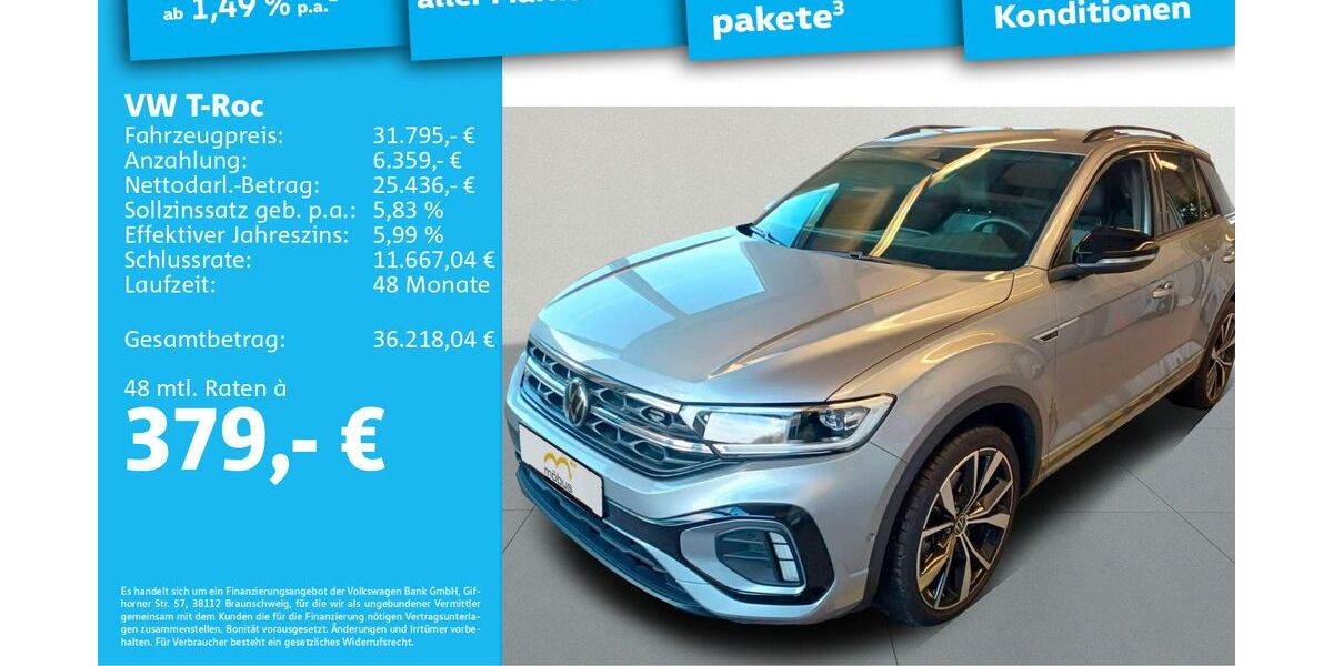VW T-Roc 8.709 km 31.795 &euro; Berlin 13088