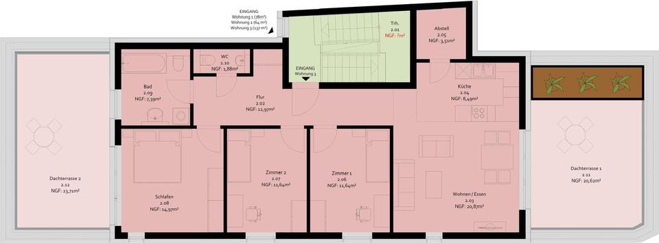 Einfamilienhaus Göttingen Grone - 4 Zimmer, 94 m&sup2;, 1.656&euro; | Angebot:25392870