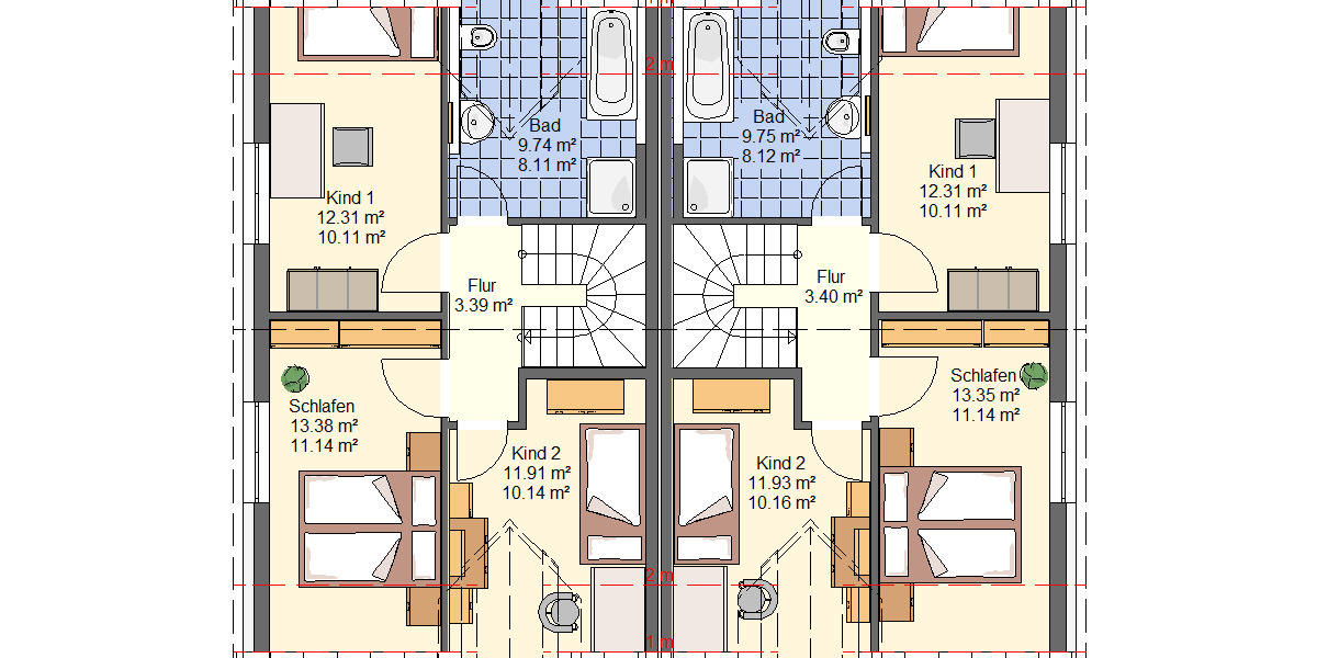 Doppelhaushälfte Feucht - 5 Zimmer, 106 m&sup2;, 630.700&euro; | Angebot:26202360