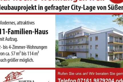 Wohnung Süßen - 4 Zimmer, 103 m&sup2;, 524.900&euro; | Angebot:20425545