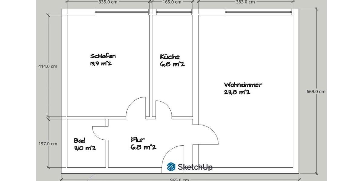 Erdgeschoßwohnung München Schwabing-West - 2 Zimmer, 55 m&sup2;, 599.000&euro; | Angebot:26044222
