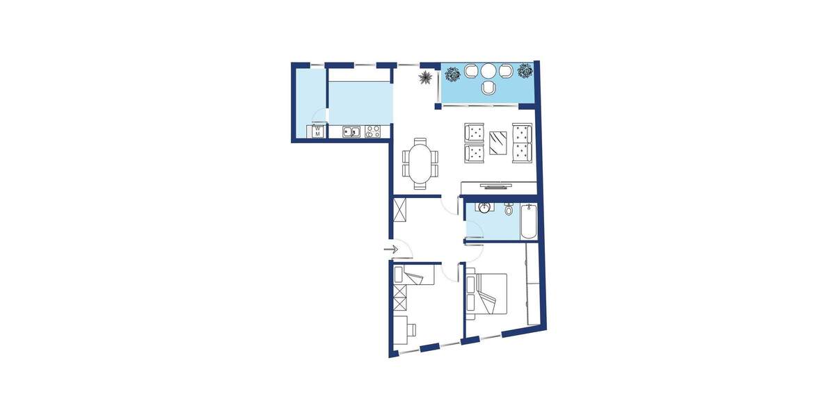 Etagenwohnung Oldenburg Innenstadt - 3 Zimmer, 96 m&sup2;, 1.152&euro; | Angebot:23017460
