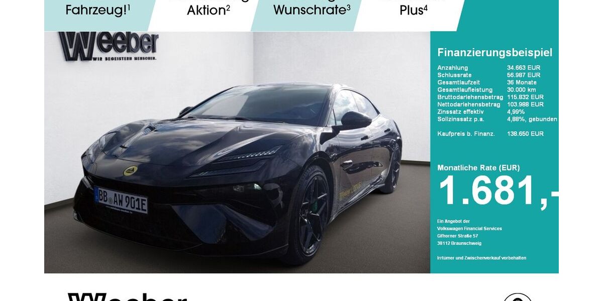 Lotus Emeya 2.900 km 137.390 &euro; Herrenberg 71083