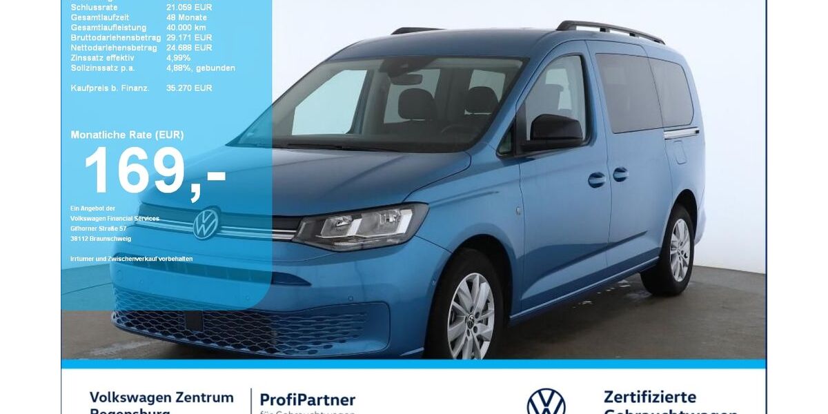 VW Caddy Maxi 9.300 km 35.270 &euro; Regensburg 93053