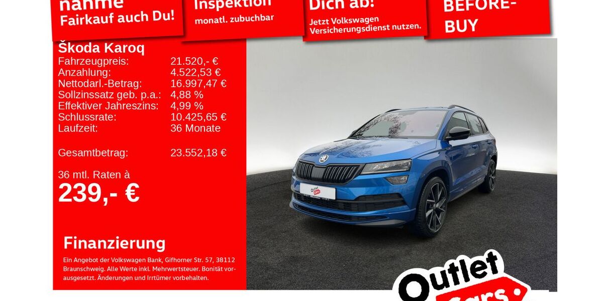 Skoda Karoq 129.130 km 18.920 &euro; Senden 89250