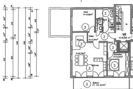 Wohnung Bad Aibling - 3 Zimmer, 90 m&sup2;, 1.880&euro; | Angebot:25207614
