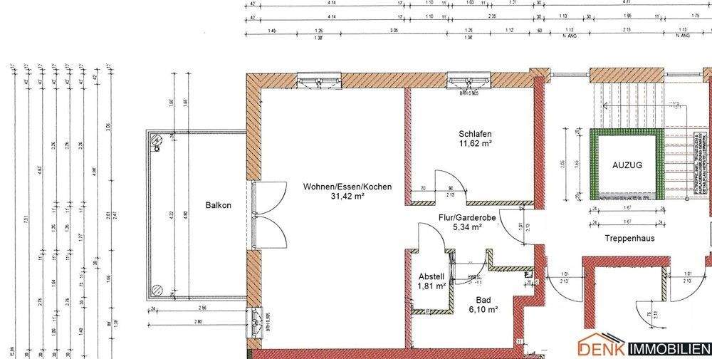 Exklusive Wohnung mit großem Südbalkon 2 zimmer