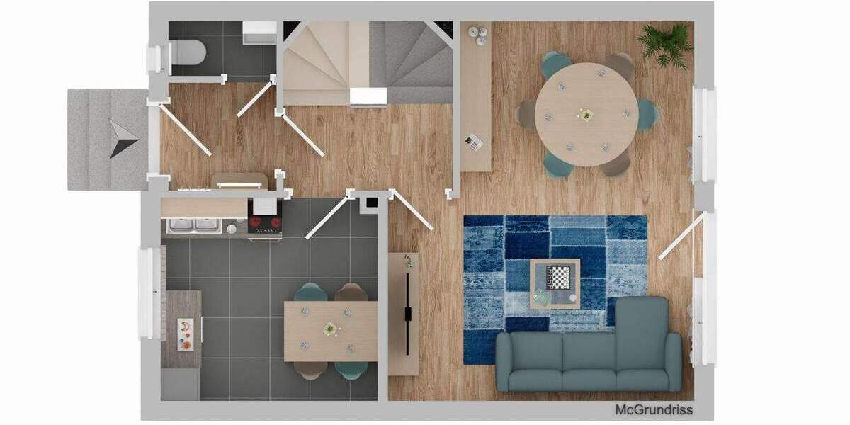 Reihenmittelhaus Nürnberg Langwasser - 5 Zimmer, 102 m&sup2;, 429.000&euro; | Angebot:25400631