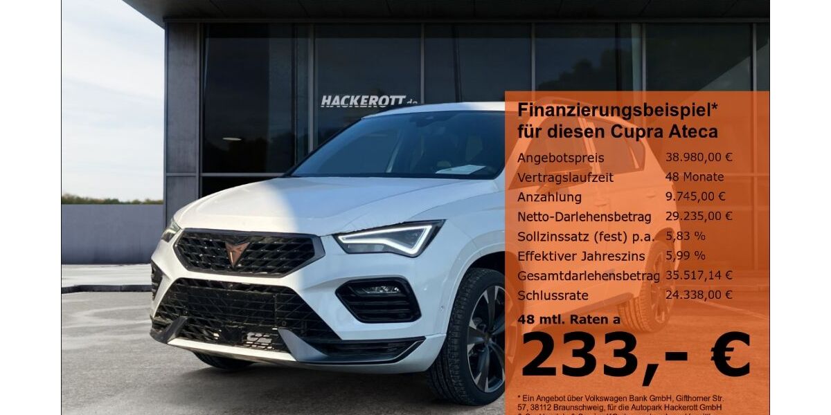 Cupra Ateca 5.000 km 37.980 &euro; Hannover 30165