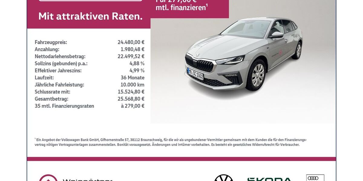 Skoda Scala 6.900 km 23.930 &euro; Miesbach 83714