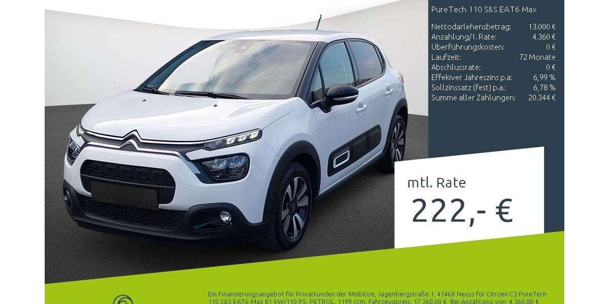 Citroen C3 11.879 km 17.360 &euro; Stuhr 28816