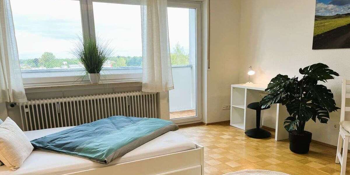 Wohnen auf Zeit in Augsburg 1.096 € 1 zimmer