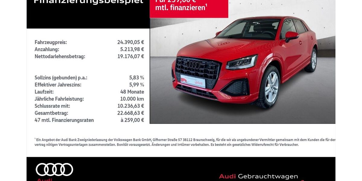 Audi Q2 28.568 km 24.390 &euro; Rostock 18059